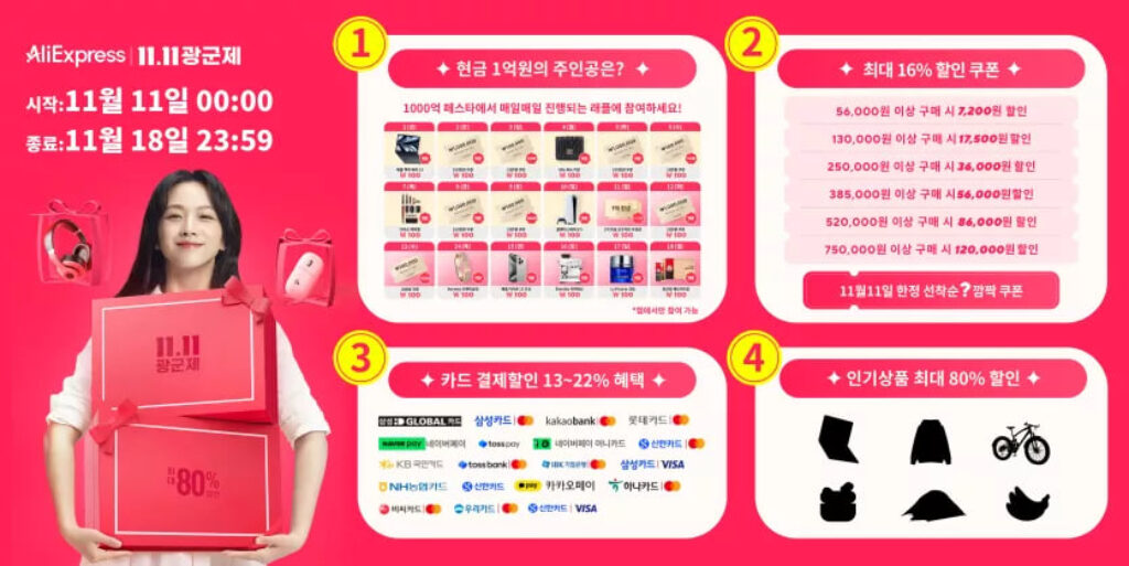 알리익스프레스 광군제 할인 혜택 2024년