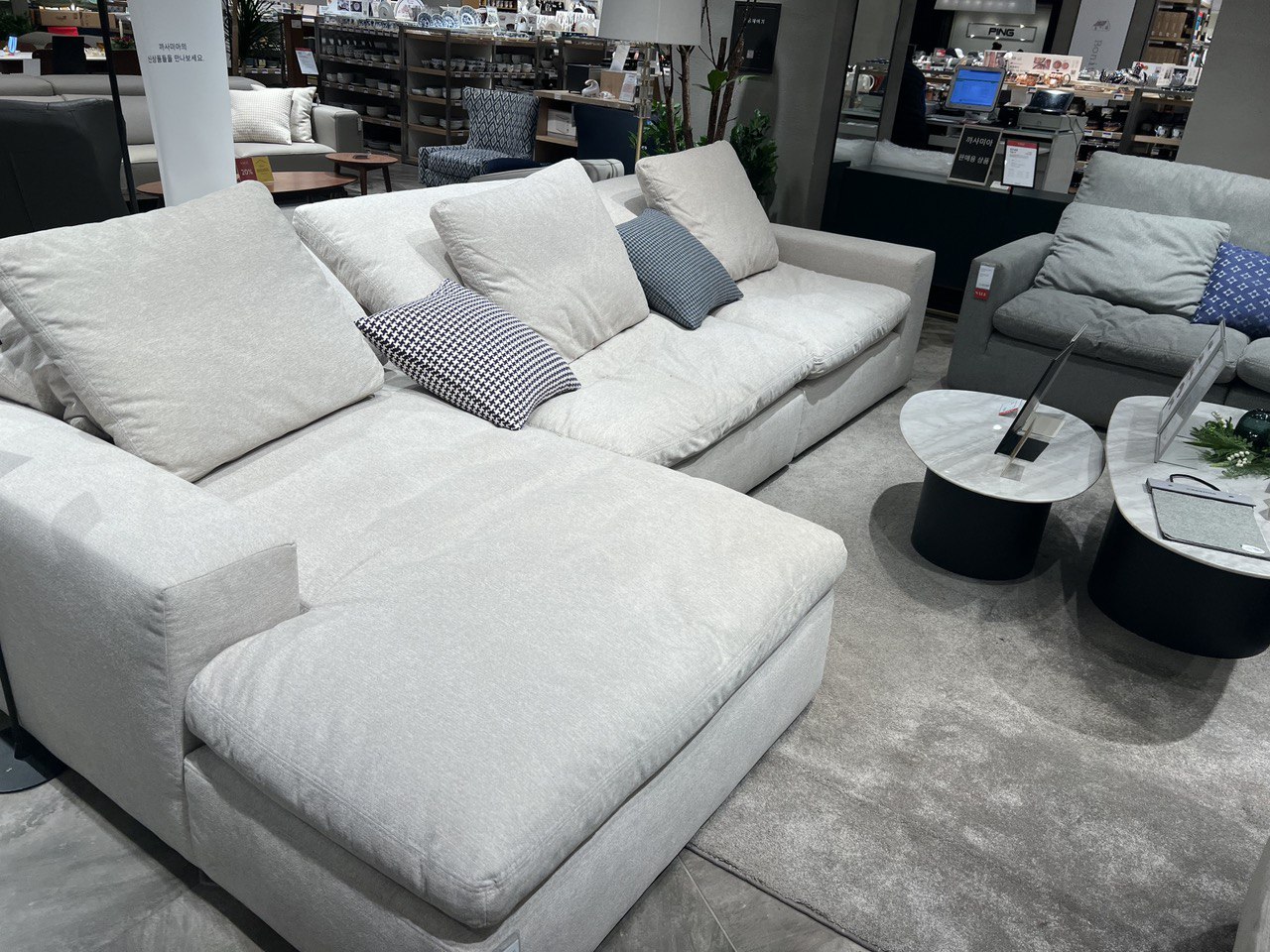 까사미아 캄포베이직 4인용 카우치 소파 추천 후기