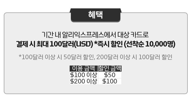 알리익스프레스 현대카드 VISA 즉시할인 혜택
