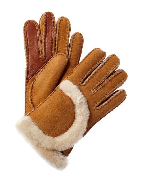 UGG Exposed-Seam Suede Gloves